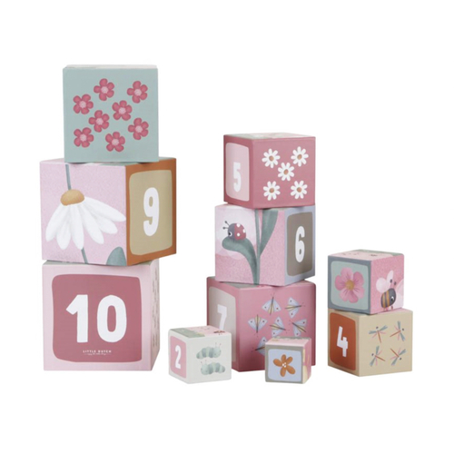 Little Dutch Cubes empilables Flowers & Butterflies
