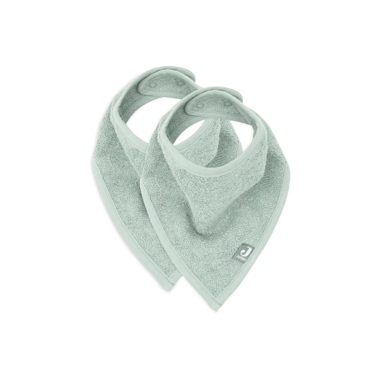Lot de 2 bavoirs bandanas en éponge Jollein