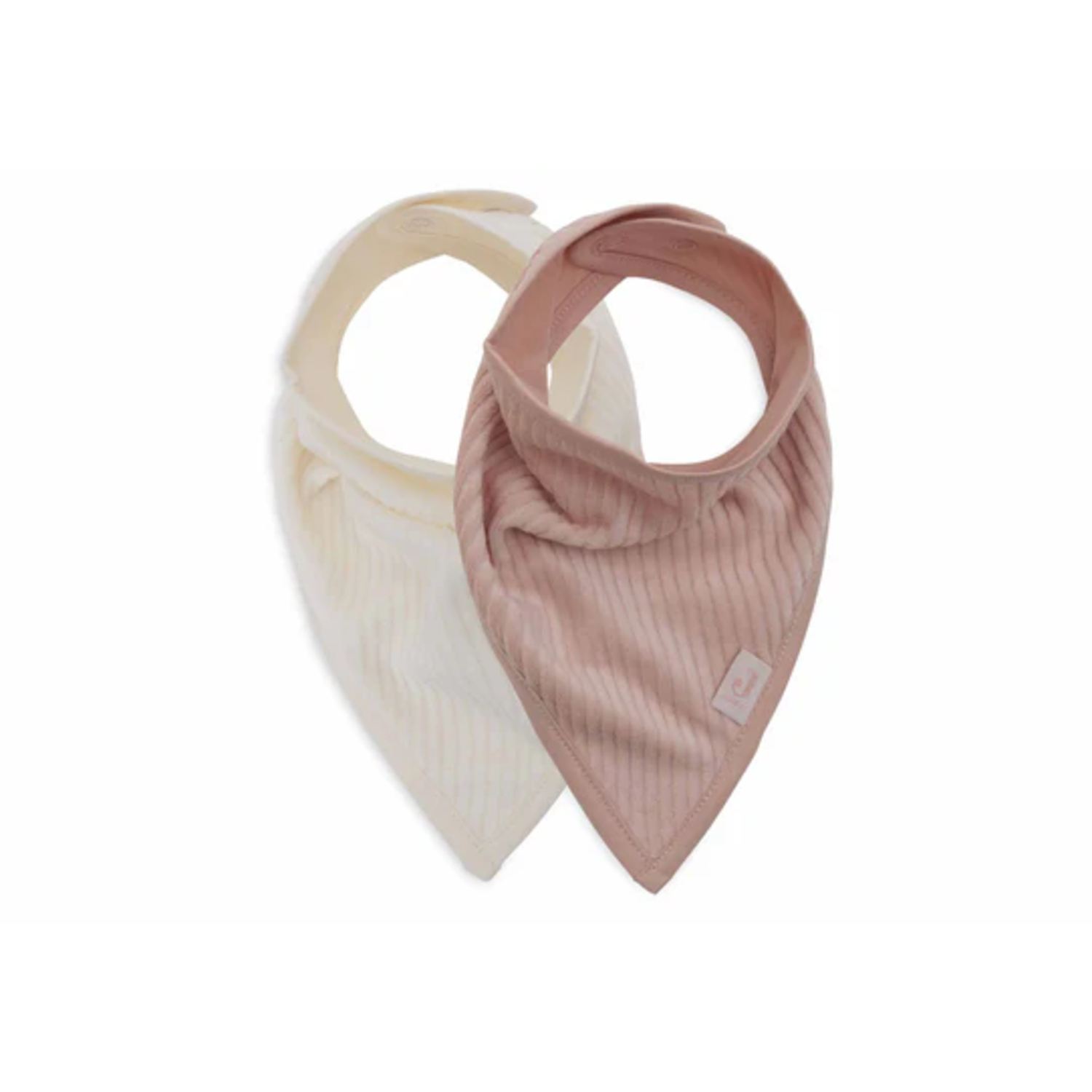 Lot de 2 bavoirs bandanas en velours Wild Rose Jollein