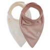 Lot de 2 bavoirs bandanas en velours Wild Rose Jollein