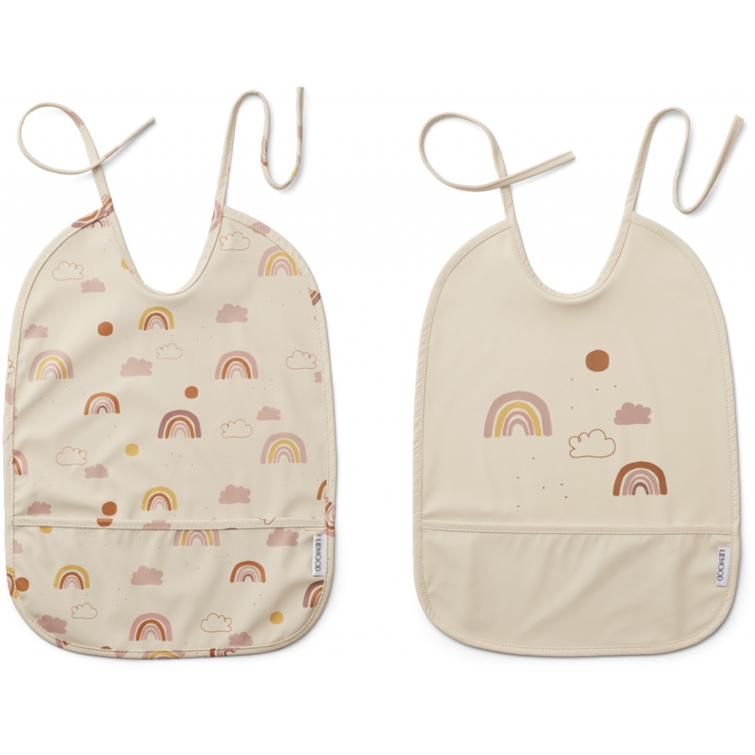 Lot de 2 Bavoirs Lai Rainbow Love Sandy Liewood