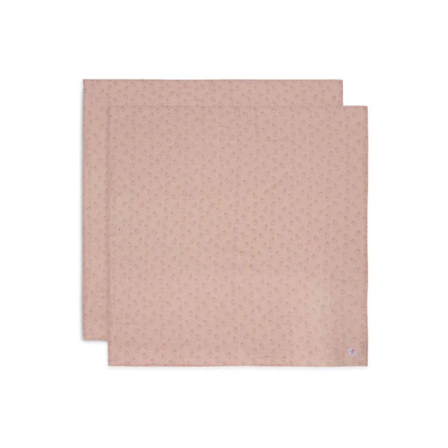 Lot de 2 langes en gaze de coton (115 x 115 cm) Miffy Silhouettes Wild Rose Jollein
