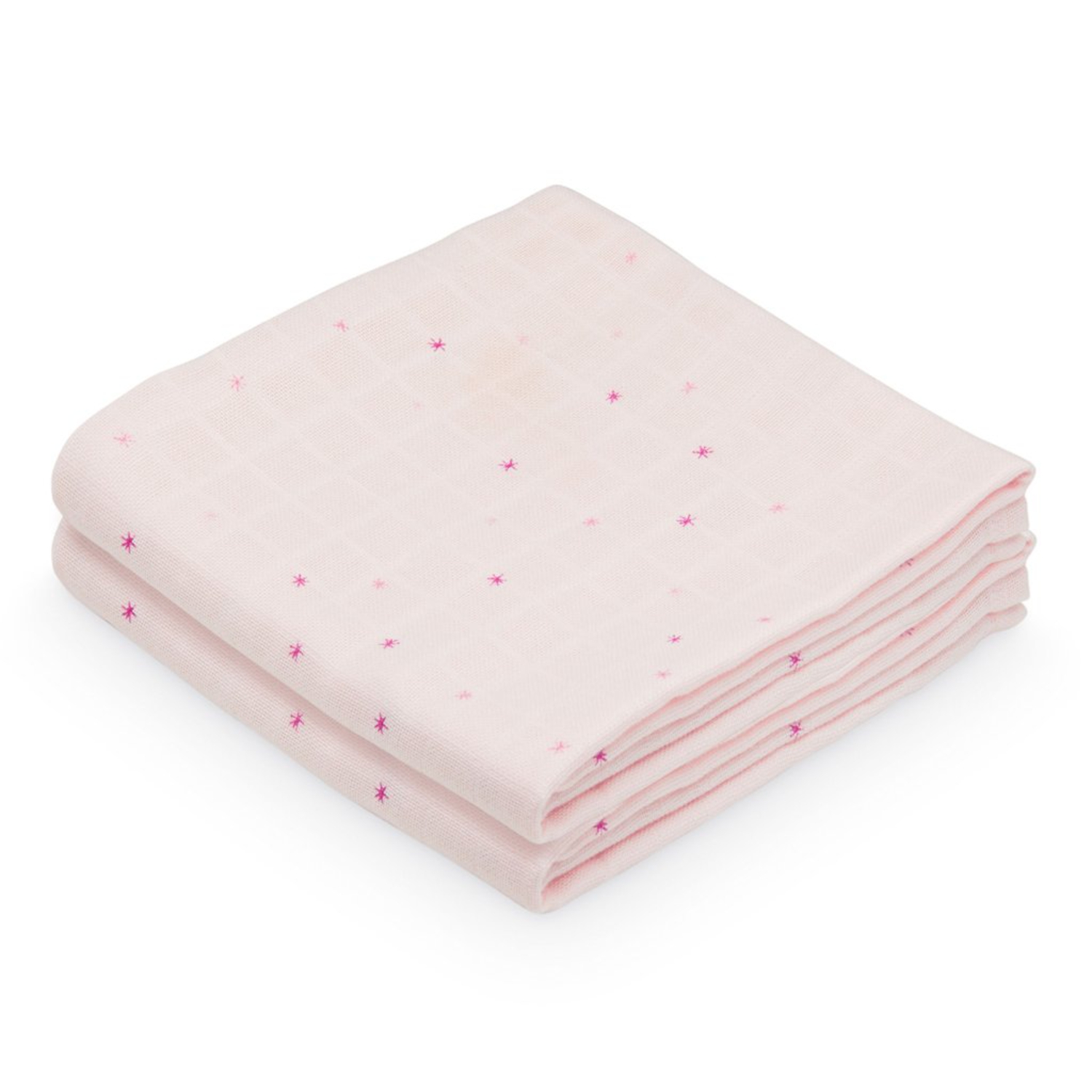 Lot de 2 langes Étoile Rose CamCam