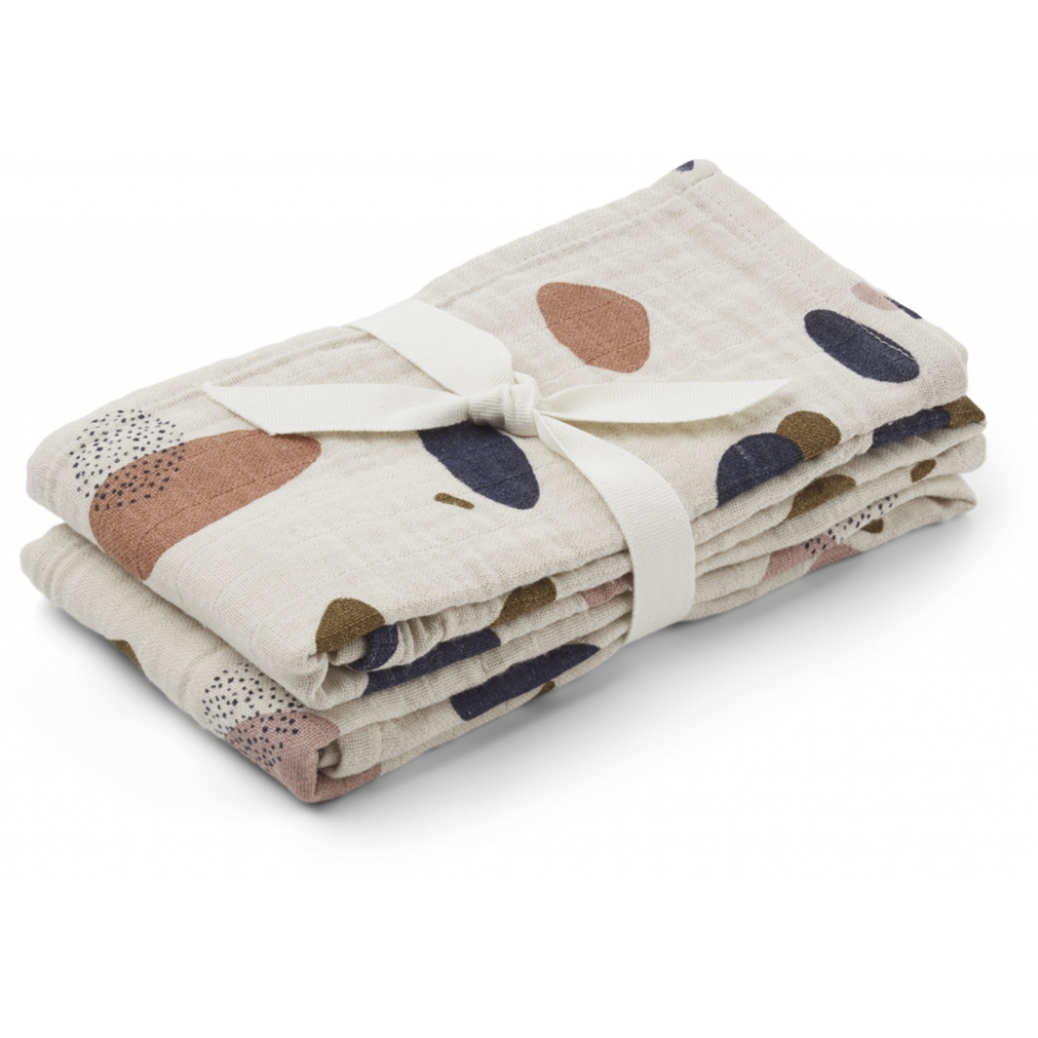 Lot de 2 Langes Lewis Bubbly Sandy Liewood