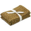 Lot de 2 Langes Lewis Confetti Olive Liewood