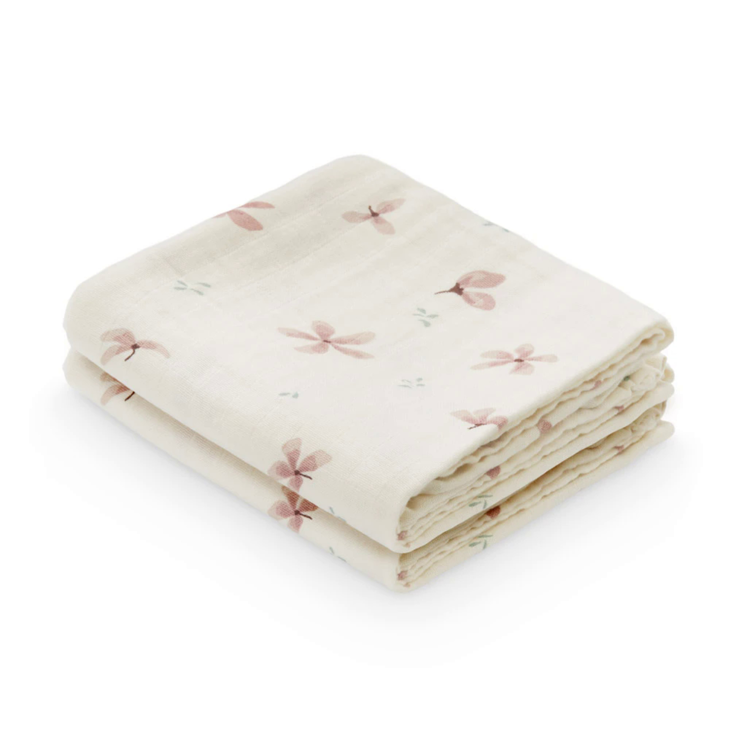 Lot de 2 langes Windflower Crème CamCam