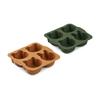 Lot de 2 mini Moules à Gâteaux Mariam Moutarde / Kaki Liewood