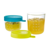 Lot de 2 Pots de Conservation en verre Bleu / Vert Beaba
