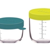 Lot de 2 Pots de Conservation en verre Bleu / Vert Beaba