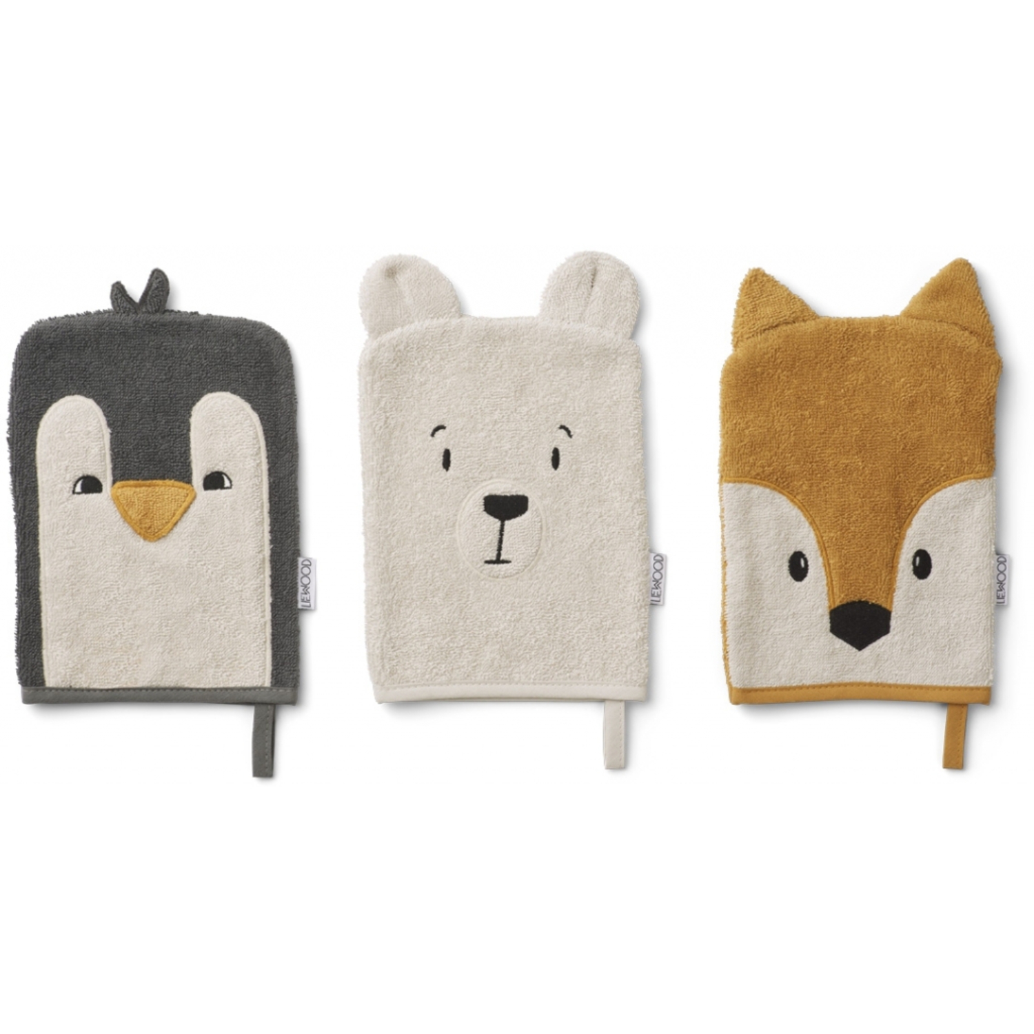 Lot de 3 Gants de Toilette Arctic Liewood