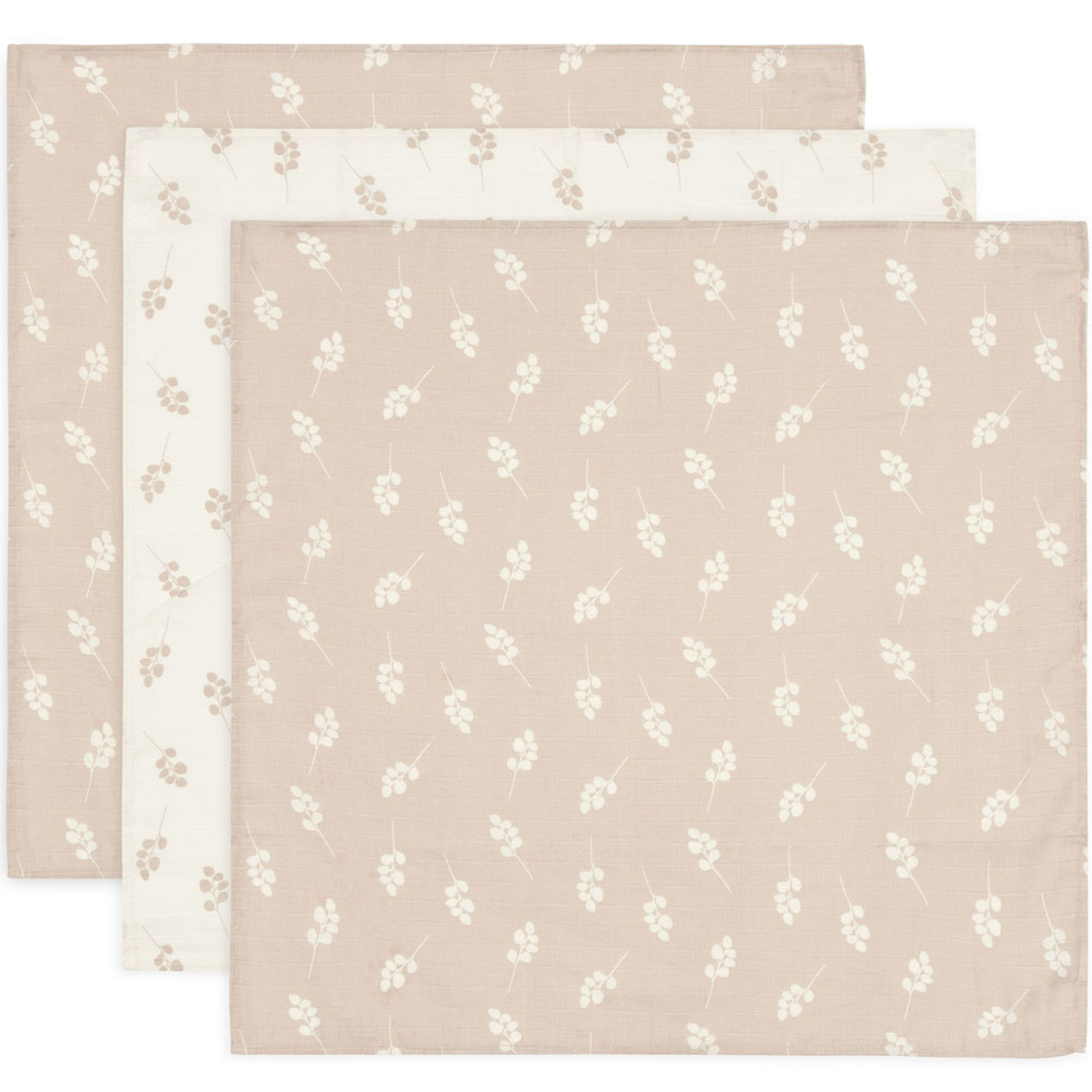 Lot de 3 langes en gaze de coton Twig Wild Rose (70 x 70 cm) Jollein