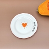 Lot de 4 Assiettes Dessert Amour Coeur Opjet