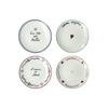Lot de 4 Assiettes Dessert Amour en Liberté Opjet