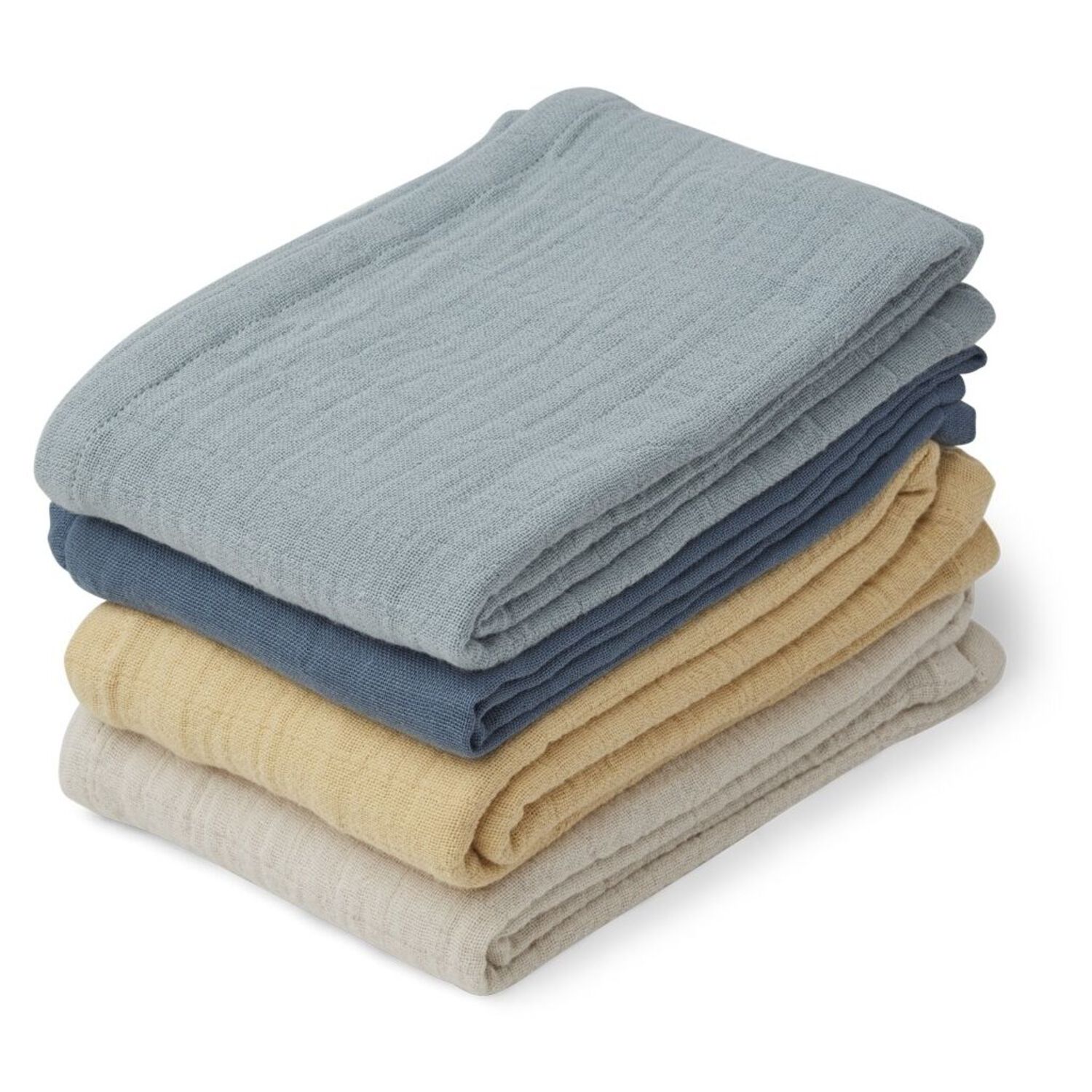 Lot de 4 Langes Leon Blue Mix Liewood