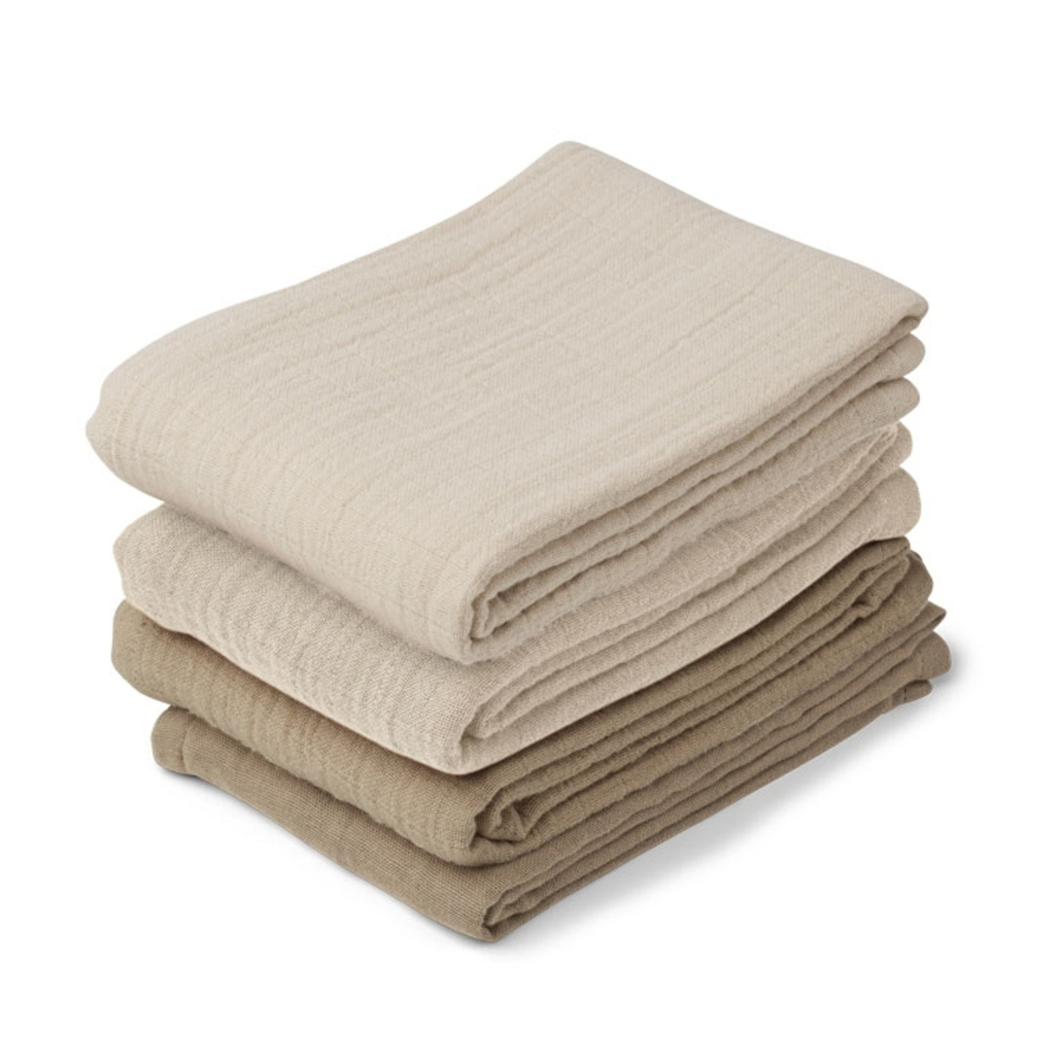Lot de 4 Langes Leon Natural Sandy Liewood