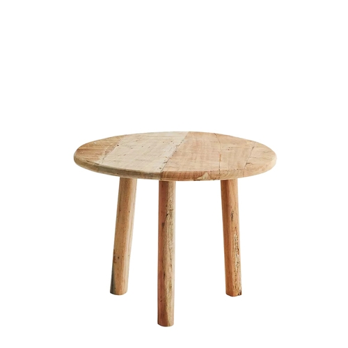 Madam Stoltz Table basse en bois ronde Small