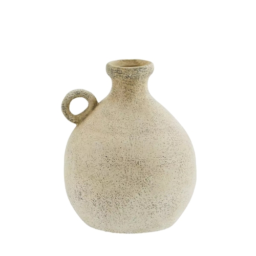 Madam Stoltz Vase en terracotta Beige Small