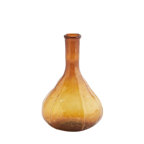 Madam Stoltz Vase en verre Entonnoir Ambre Small