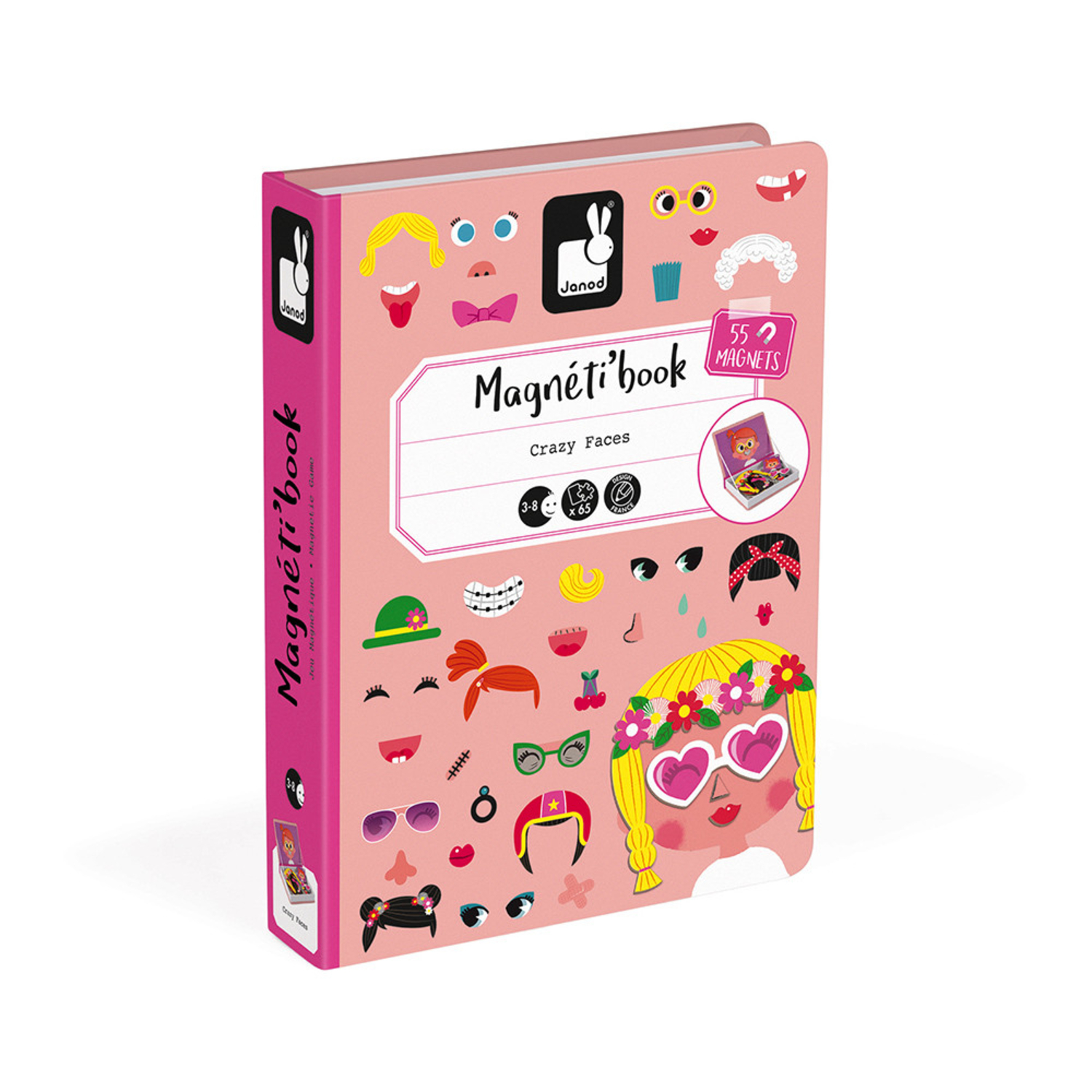 Magnéti’Book - Crazy faces fille Janod