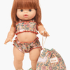 Maillot de bain rétro 2 pièces avec pochon Lapin Bohème Minikane