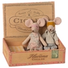 Maman et Papa Souris dans leur Boîte à Cigare Maileg