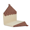 Matelas de sol pliable Majestic Maison Marsala Taupe Stripes Nobodinoz