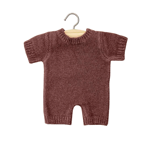 Minikane Combinaison Felix en tricot - Babies Caramel Chiné