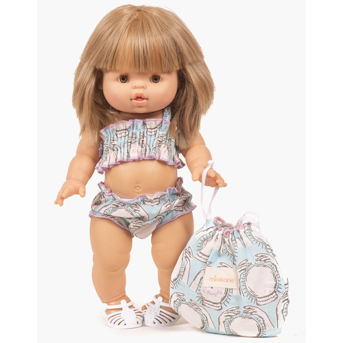 Minikane Maillot de bain rétro 2 pièces avec pochon Future is bright