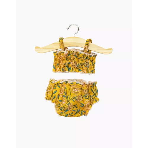 Minikane Maillot de bain rétro 2 pièces Océane Moutarde