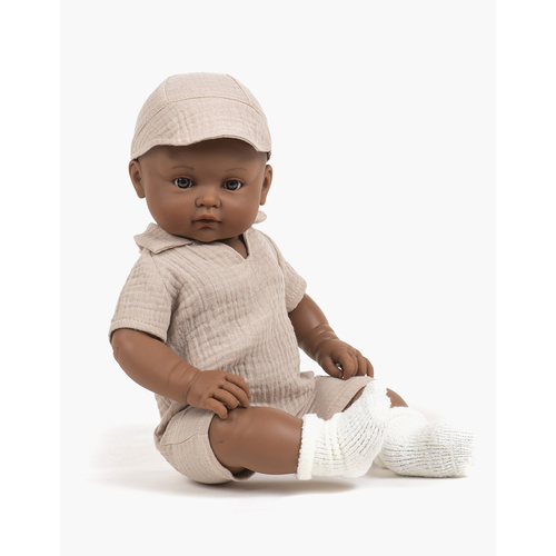 Minikane Poupée Augustin - Bambinis avec combinaison Tom Beige