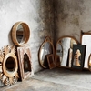 Miroir Rond en Bambou Madam Stoltz
