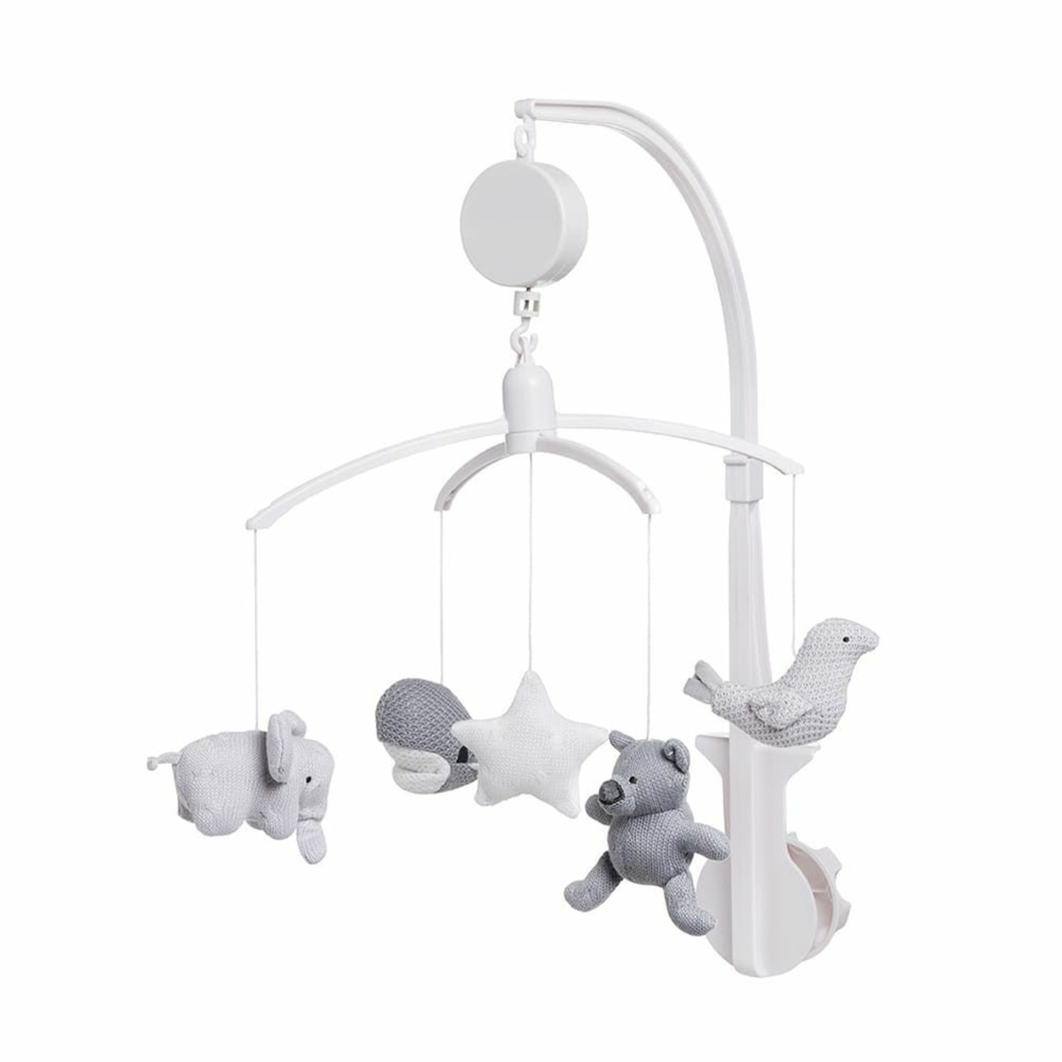 Mobile Bébé Musical Gris / Blanc Baby's Only