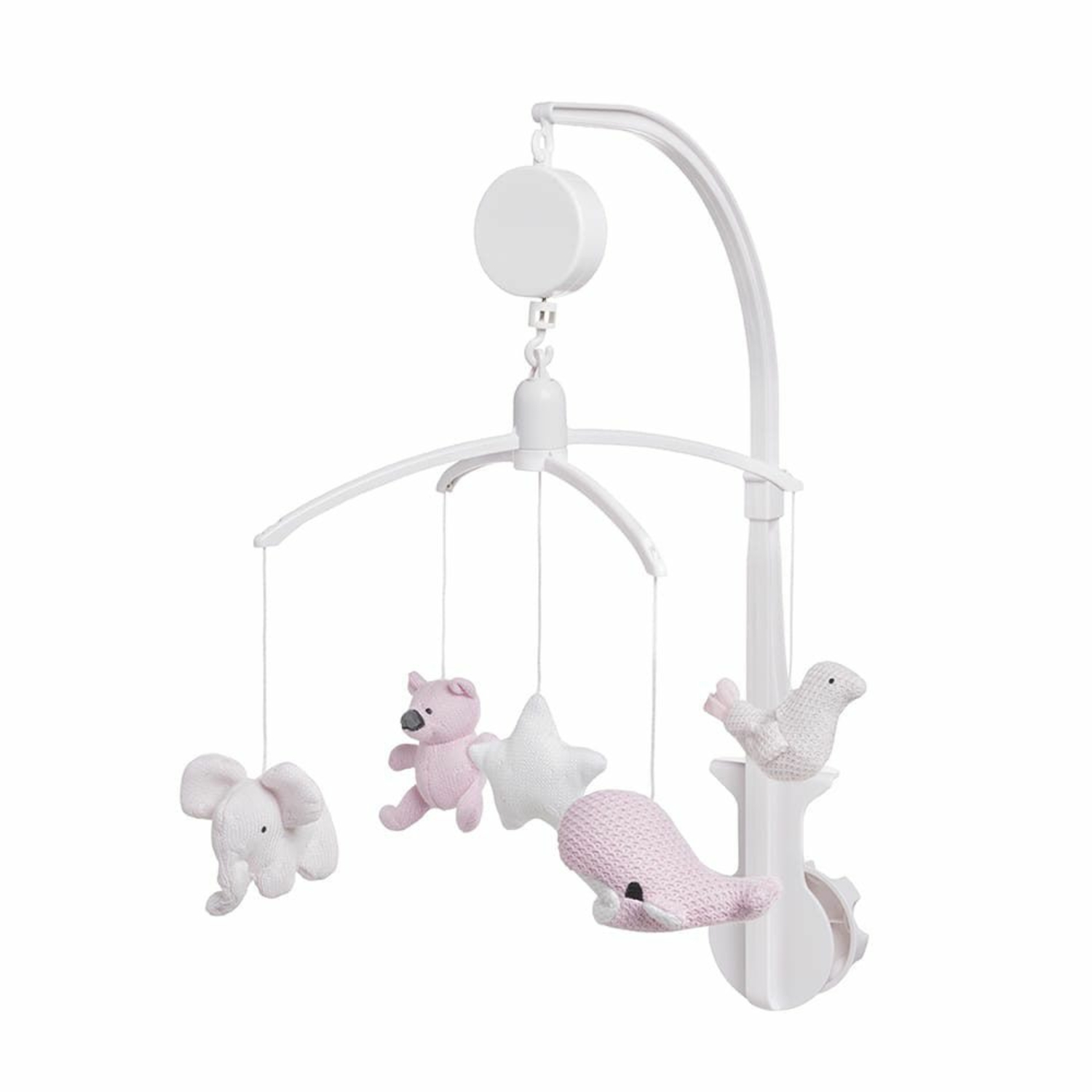 Mobile Bébé Musical Rose / Blanc Baby's Only