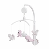 Mobile Bébé Musical Rose / Blanc Baby's Only
