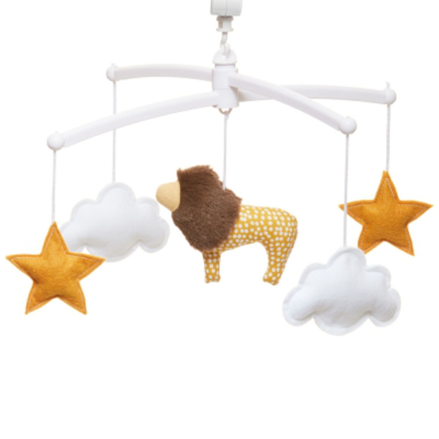 Mobile Musical Lion Jaune Pouce et Lina