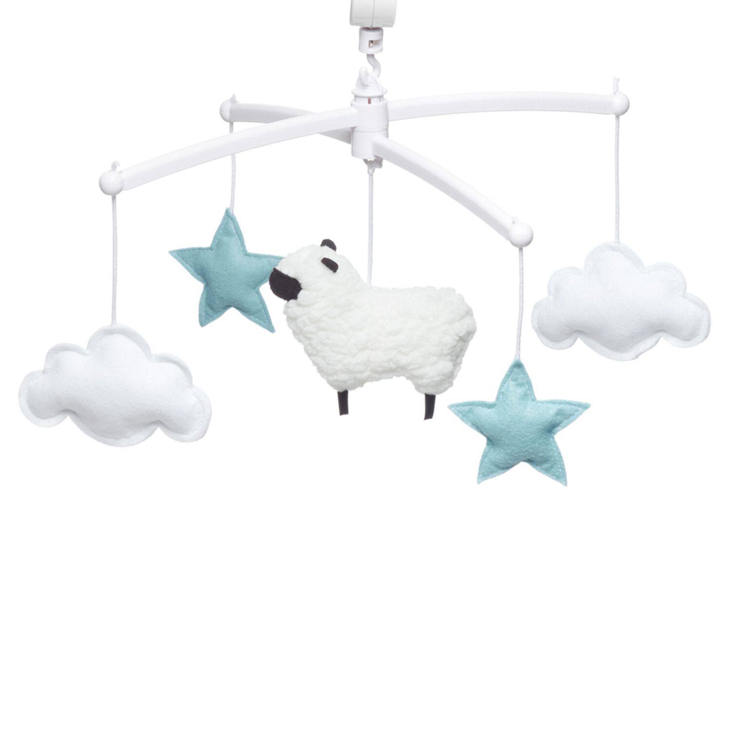 Mobile Musical Mouton Bleu Pouce et Lina