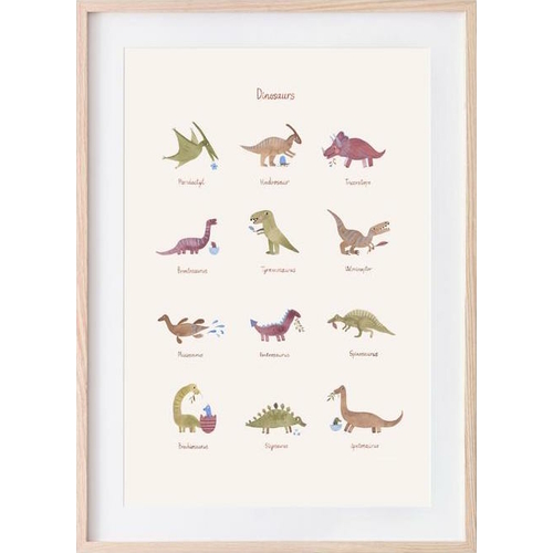 Mushie Poster Dinosaures Large