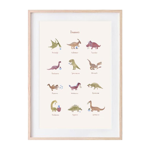 Mushie Poster Dinosaures