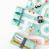 Nappe de Jeux Circuit avec 3 Voitures Vert Tutete