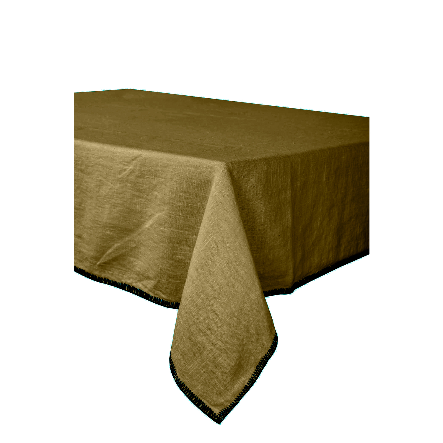 Nappe Letia en lin Vert Olive Haomy