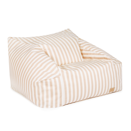 Nobodinoz Fauteuil Chelsea Taupe Stripes