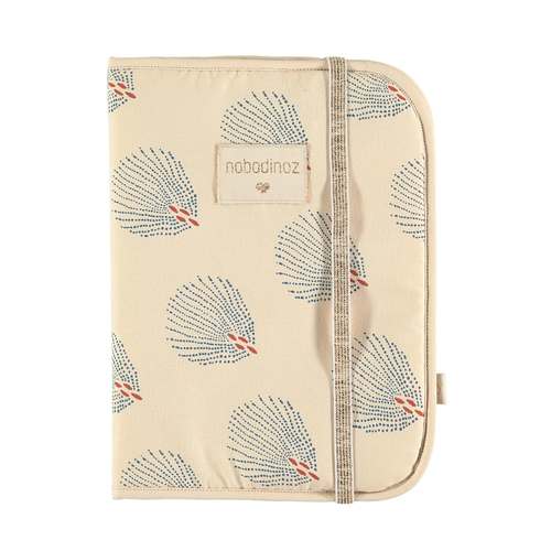 Nobodinoz Protège Carnet de Santé Poema Blue Gatsby / Cream