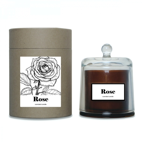 Opjet Bougie Cloche Parfum Rose Large