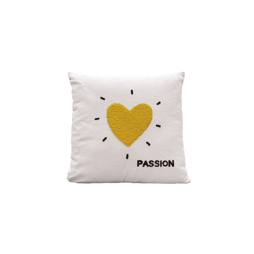 Opjet Coussin Influence Coeur Jaune