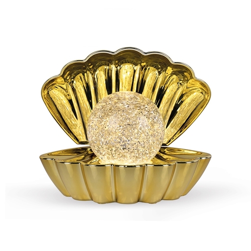 Opjet Lampe Coquillage Coki Décorative Doré Brillante