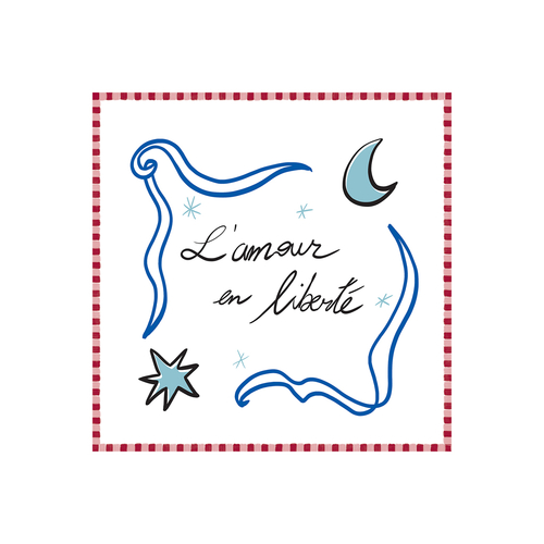 Opjet Serviette en papier L'amour en Liberté