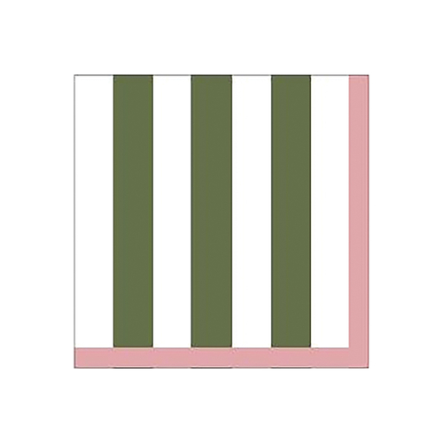 Opjet Serviette en papier Rayures Kaki