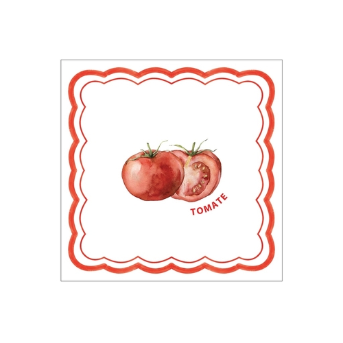 Opjet Serviette en papier Tomate Asperge