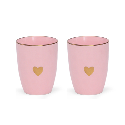 Opjet Set de 2 Gobelets Matins Calins Rose