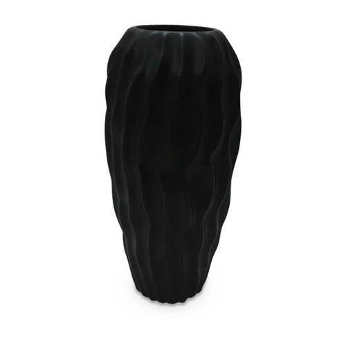 Opjet Vase céramique Vague Noir